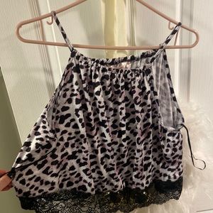 Leopard print cami from La Vie En Rose